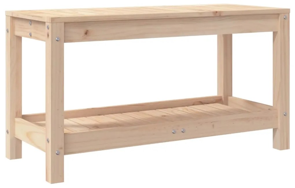 vidaXL Παγκάκι Κήπου 82,5 x 35 x 45 εκ. από Μασίφ Ξύλο Πεύκου