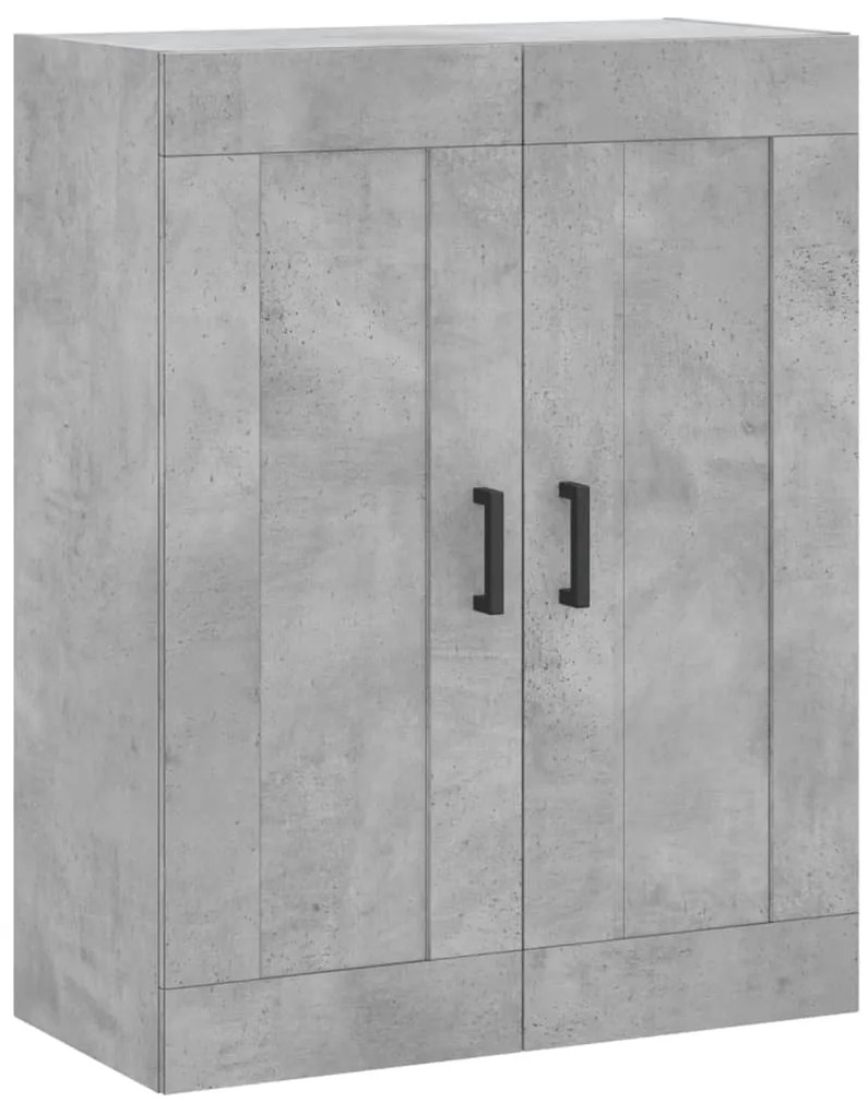 vidaXL Ντουλάπι Επιτοίχιο Γκρι Σκυροδεμ. 69,5x34x90 εκ. Επεξεργ. Ξύλο