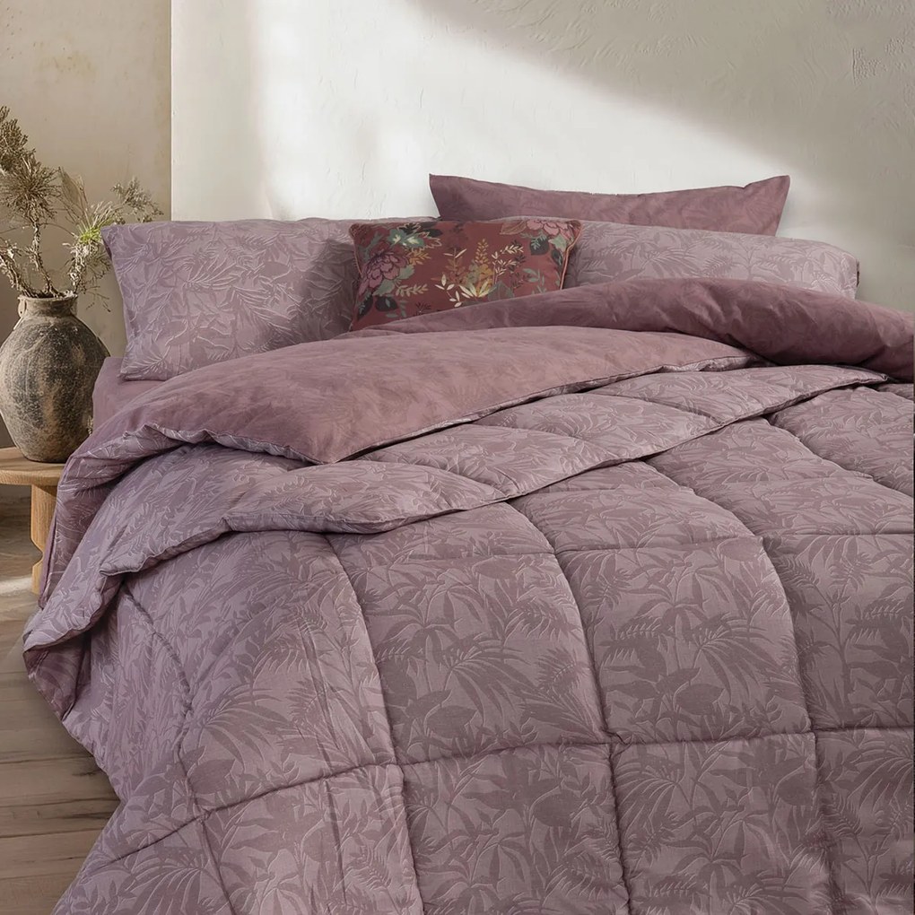 Πάπλωμα Υπέρδιπλο (240x220) 2 Όψεων Nef-Nef Homeware Smart Dazier Mauve