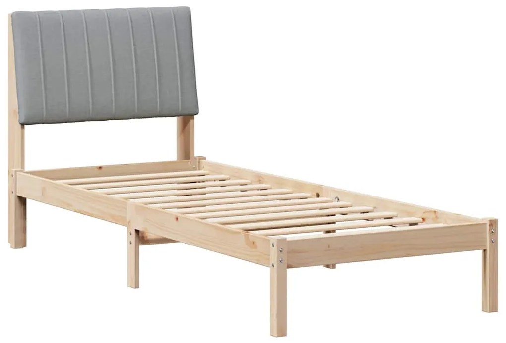 vidaXL Σκελετός Κρεβατιού Καφέ 80 x 200 cm Στερεά ξυλεία πεύκου