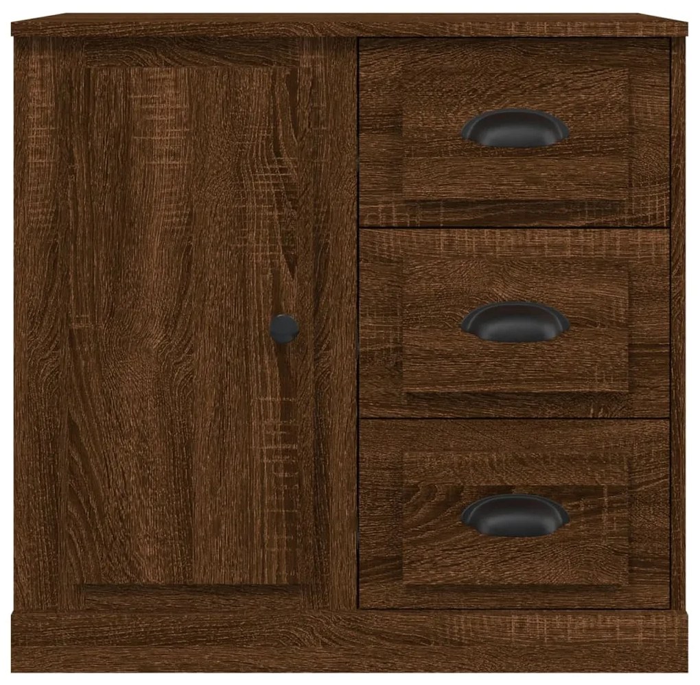 vidaXL Μπουφές Καφέ Δρυς 70x35,5x67,5 εκ. από Επεξεργασμένο Ξύλο