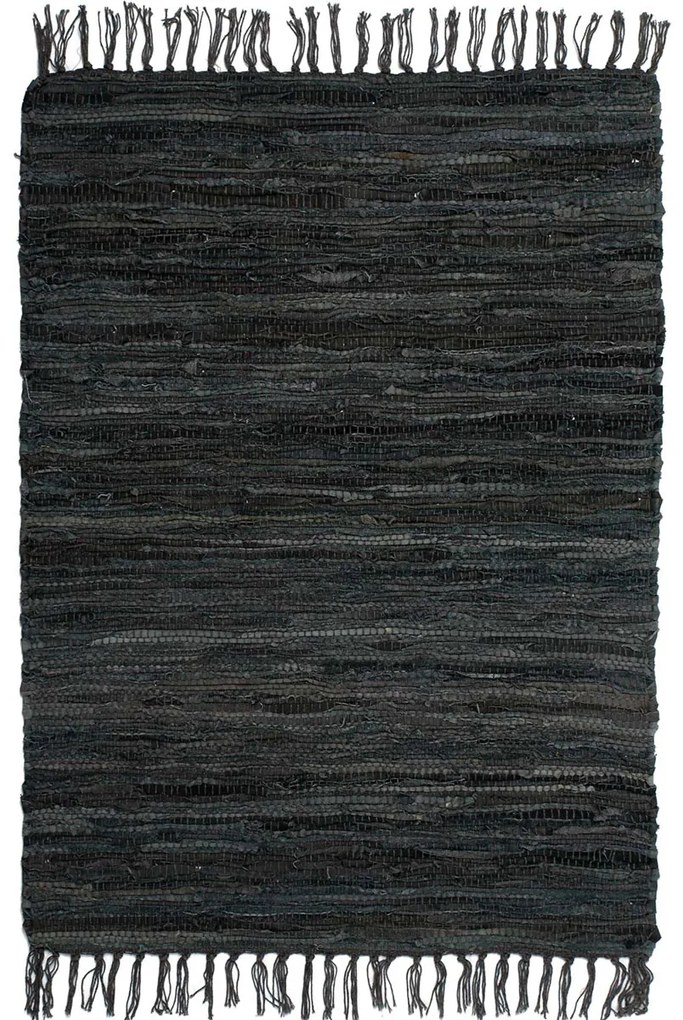 Δερμάτινο Πατάκι (60x90) Silk Fashion Ανθρακί
