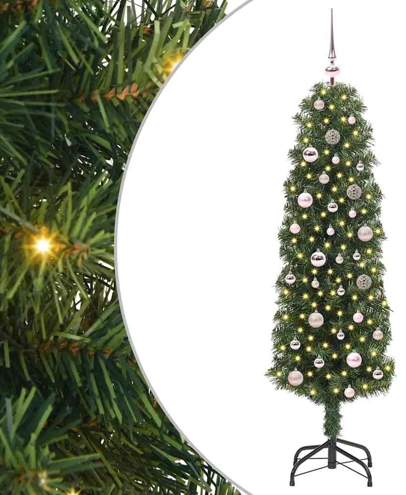 vidaXL Τεχνητό Χριστουγεννιάτικο Δέντρο με 150 LED Πράσινο 150 cm
