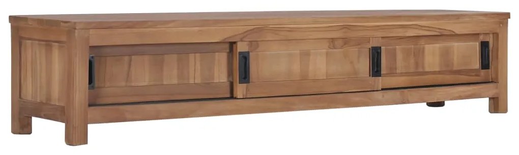 Έπιπλο Τηλεόρασης 150 x 30 x 30 εκ. από Μασίφ Ξύλο Teak - Καφέ