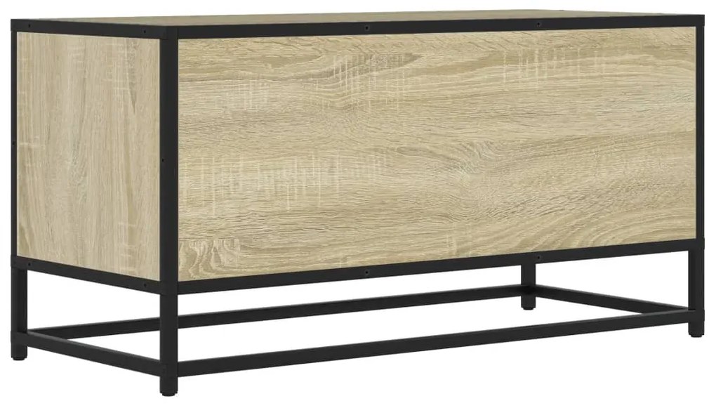 vidaXL Έπιπλο Τηλεόρασης Sonoma Δρυς 80x34,5x40εκ Επεξ. Ξύλο/Μέταλλο