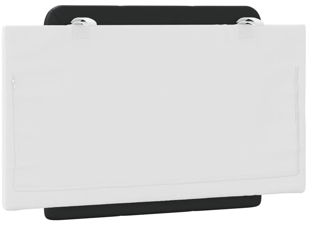 vidaXL Μαξιλάρι για Κεφαλάρι Zadar Μαύρο και λευκό 80εκ. από Συνθετικό Δέρμα