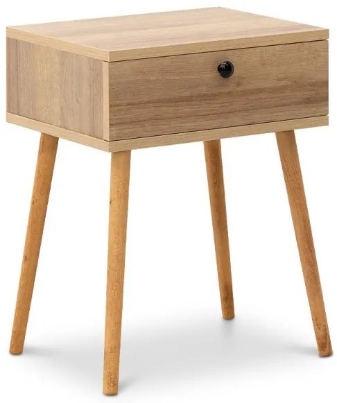 Κομοδίνο Pauline Μελαμίνης Pine Oak 45x35x61 GP022-0064,3 Megapap-GP022-0064,3-Καφέ GP022-0064,3