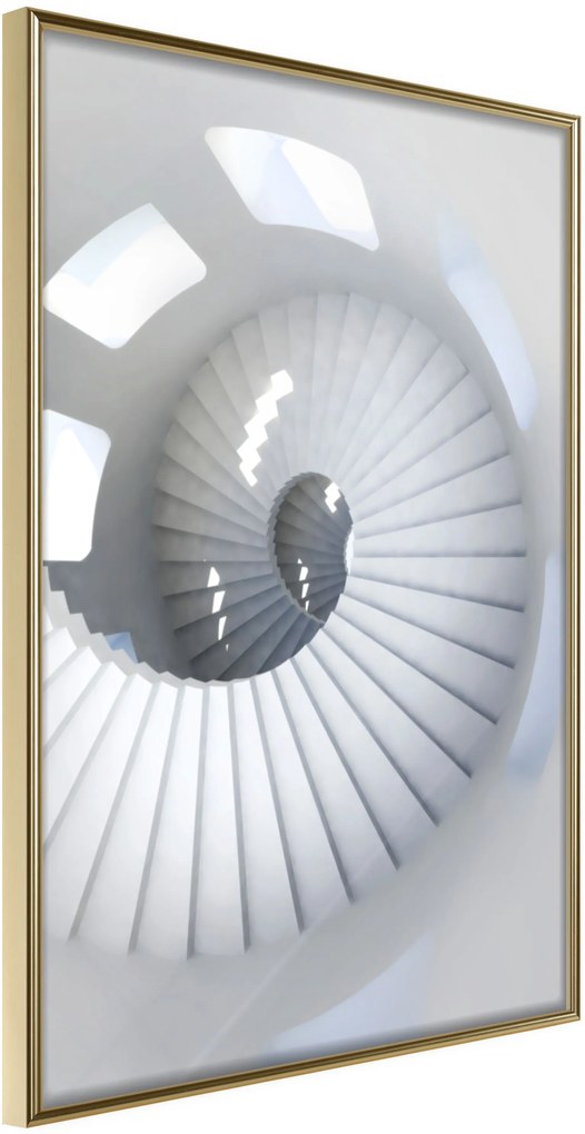 Αφίσα - Spiral Stairs - 20x30 - Χρυσό - Χωρίς πασπαρτού