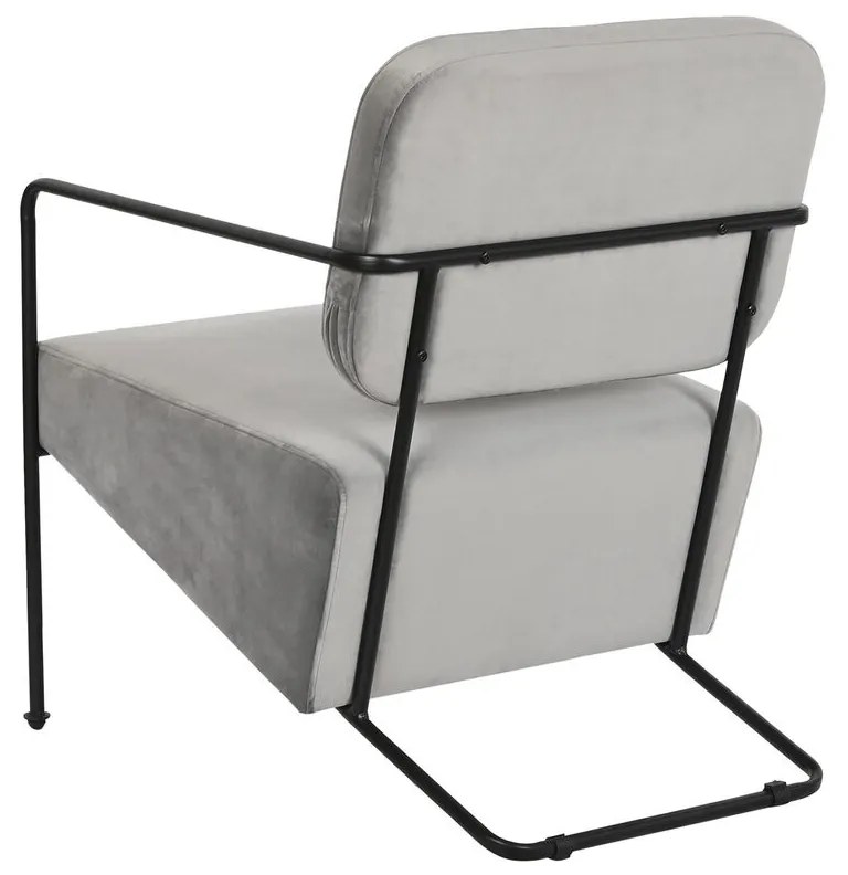 Κάθισμα DKD Home Decor Γκρι Μέταλλο 62 x 76 x 76 cm 55 x 71 x 72 cm