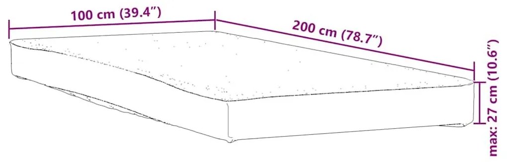 Προστατευτικό στρώματος Λευκό 100x200 εκ. Αδιάβροχο - Λευκό