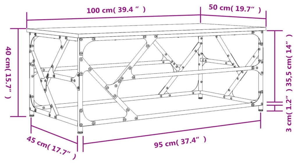 ΤΡΑΠΕΖΑΚΙ ΣΑΛΟΝΙΟΥ ΚΑΦΕ ΔΡΥΣ100X50X40 ΕΚ. ΕΠΕΞΕΡΓΑΣΜΕΝΟ ΞΥΛΟ 834129