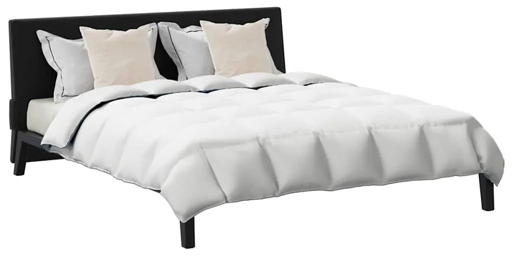vidaXL Set Παπλώματος Χειμώνα 3 pcs Λευκό 200 x 200 cm Μικροΐνες, Βαμβάκι