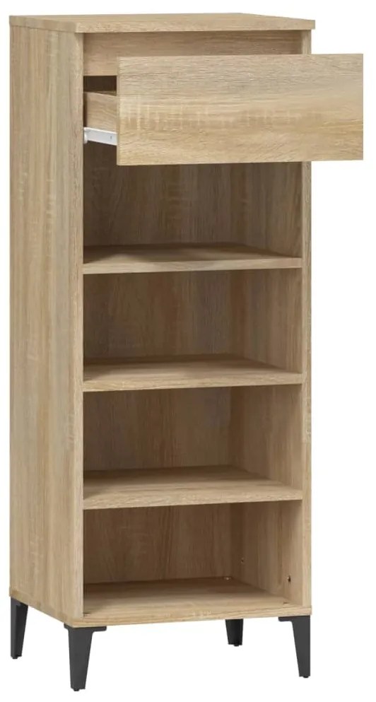 vidaXL Παπουτσοθήκη Sonoma Δρυς 40 x 36 x 105 εκ. Επεξεργασμένο Ξύλο