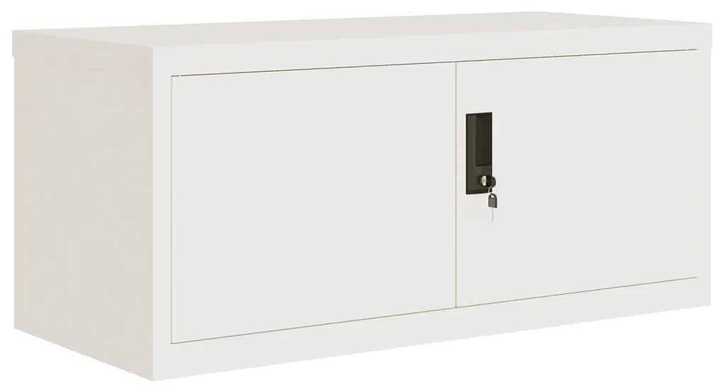 vidaXL Αρχειοθήκη Λευκή 90 x 40 x 240 εκ. Ατσάλινη
