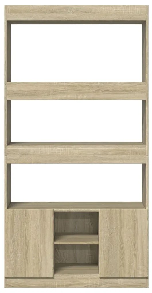 vidaXL Ντουλάπι Sonoma Δρυς 92x33x180εκ. από Επεξεργασμένο Ξύλο