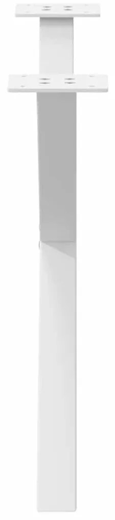 vidaXL Πόδια Τραπεζιού Σαλονιού σε Σχήμα Χ, 2 τεμ. Λευκά 70x(42-43) εκ. Ατσάλι