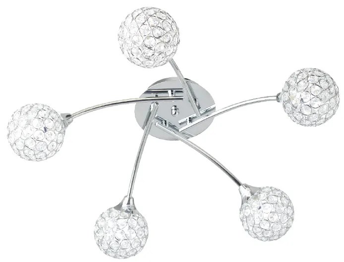 Φωτιστικό Οροφής Πολύφωτο Aca Skylar AD2012005C Chrome