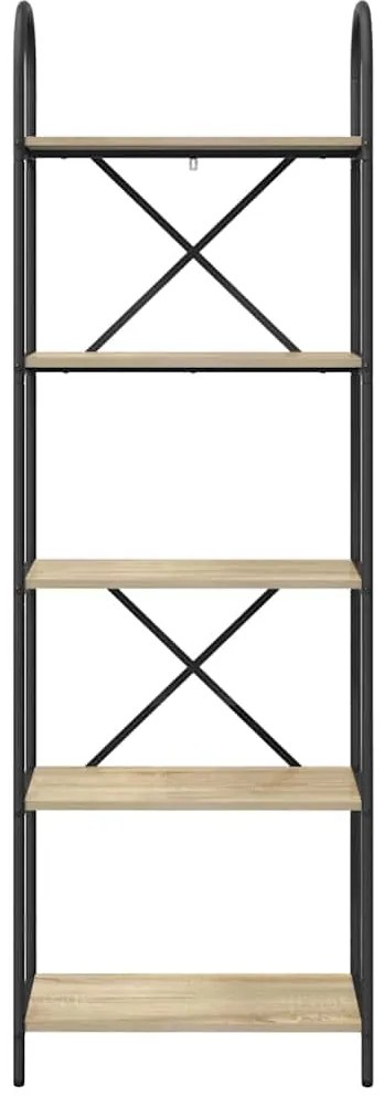 vidaXL Ράφι Βιβλίων Sonoma Δρυς 60 x 30 x 183 εκ Επεξεργασμένο ξύλο