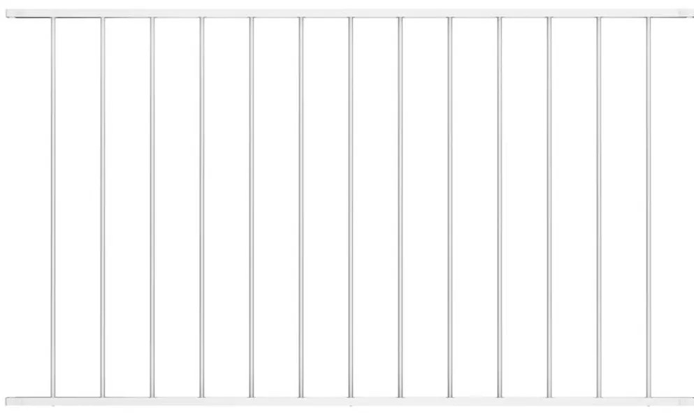 vidaXL Πάνελ Περίφραξης από Ατσάλι με Ηλεκτροστατική Βαφή 1,63x1,25 μ. Λευκό