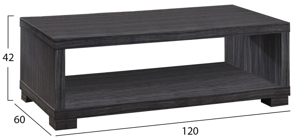 Τραπεζάκι σαλονιού SALEM Zebrano 120x60x42 εκ. 120x60x42 εκ.