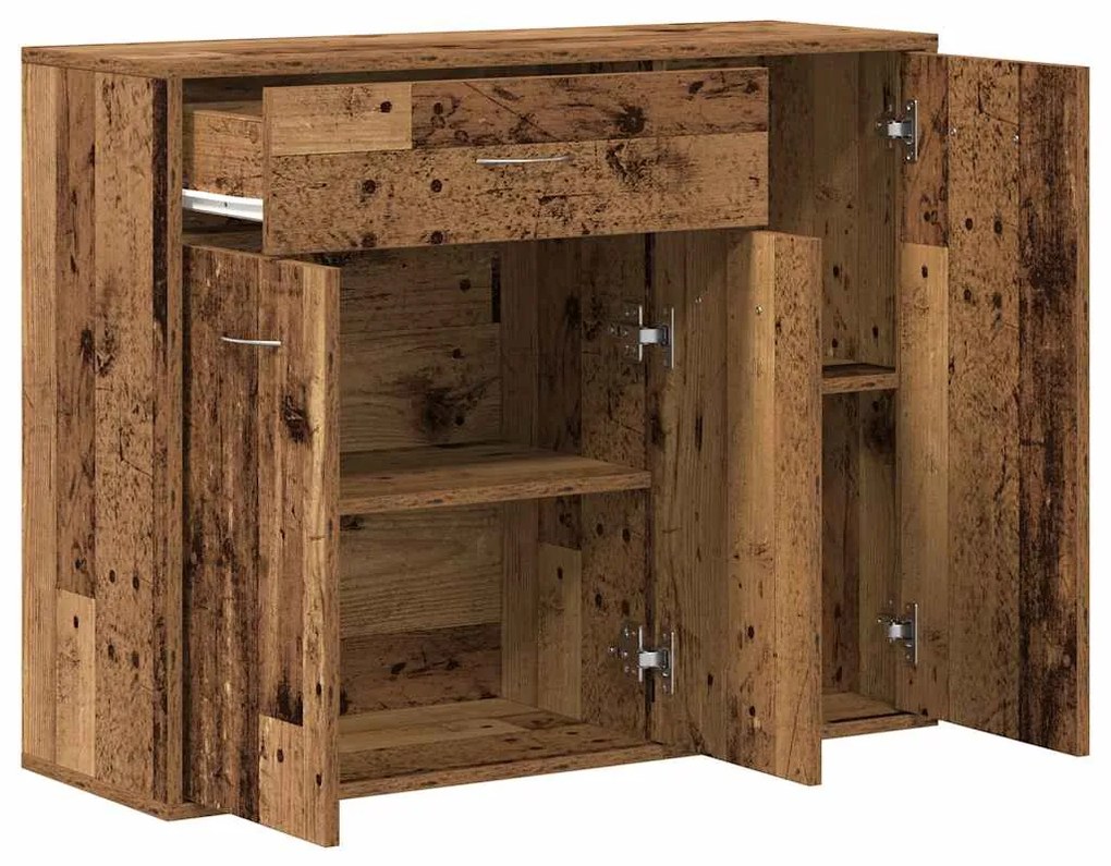 Sideboard Παλιό ξύλο 88x30x70 cm Ξύλο μηχανής - Καφέ
