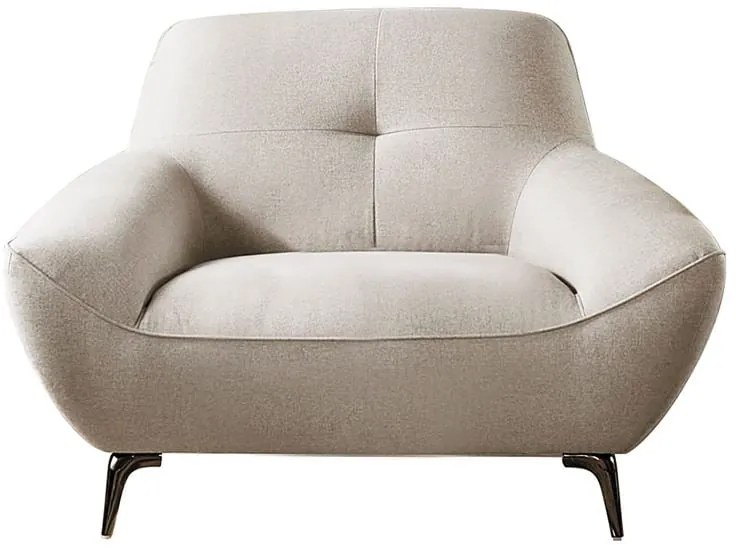 PEDRO Πολυθρόνα Σαλονιού - Καθιστικού, Ύφασμα Mixed Beige