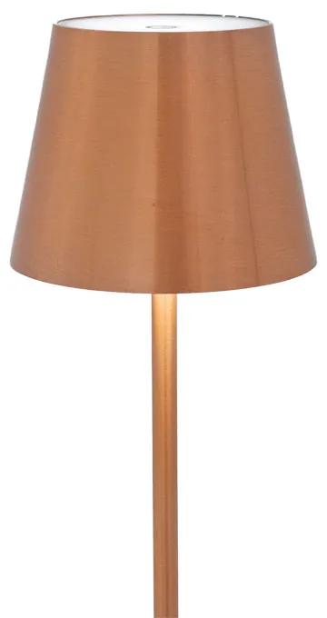 Επιτραπέζιο φωτιστικό Brave pakoworld LED ροζ χρυσό Φ10x35εκ - Μέταλλο - 009-000109