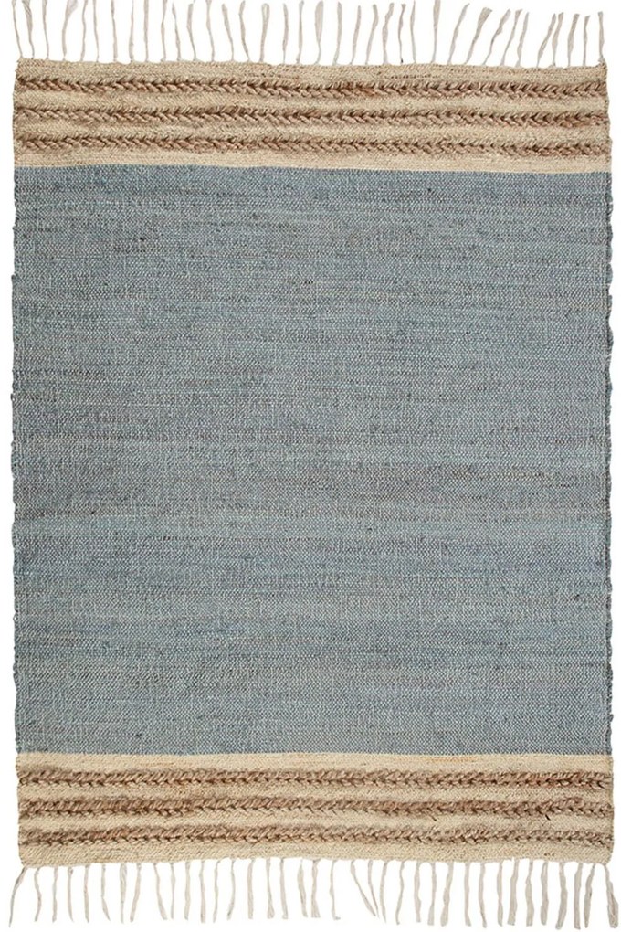 Χαλι Delhi Χειροποιητο 4022 -  Blue Jean New Plan 160X230cm