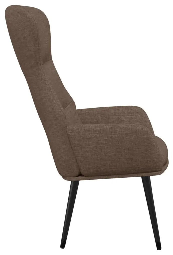 vidaXL Πολυθρόνα Relax Taupe Υφασμάτινη με Σκαμπό