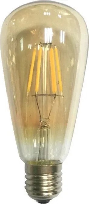 Λαμπτήρας LED Filament E27 Edis 8W 2700K Dimmable Amber  (10 τεμάχια)