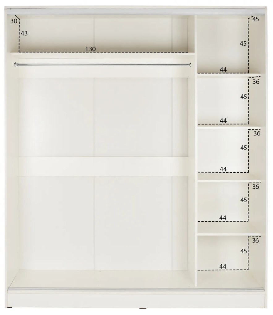 ΝΤΟΥΛΑΠΑ ΣΥΡΟΜΕΝΗ ADLER ΜΕΛΑΜΙΝΗΣ 120x60x220Yεκ. ΔΙΦΥΛΛΗ ΛΕΥΚΗ ΜΕ ΚΑΘΡΕΠΤΗ HM2460.03 - 0533328 - HM2460.03