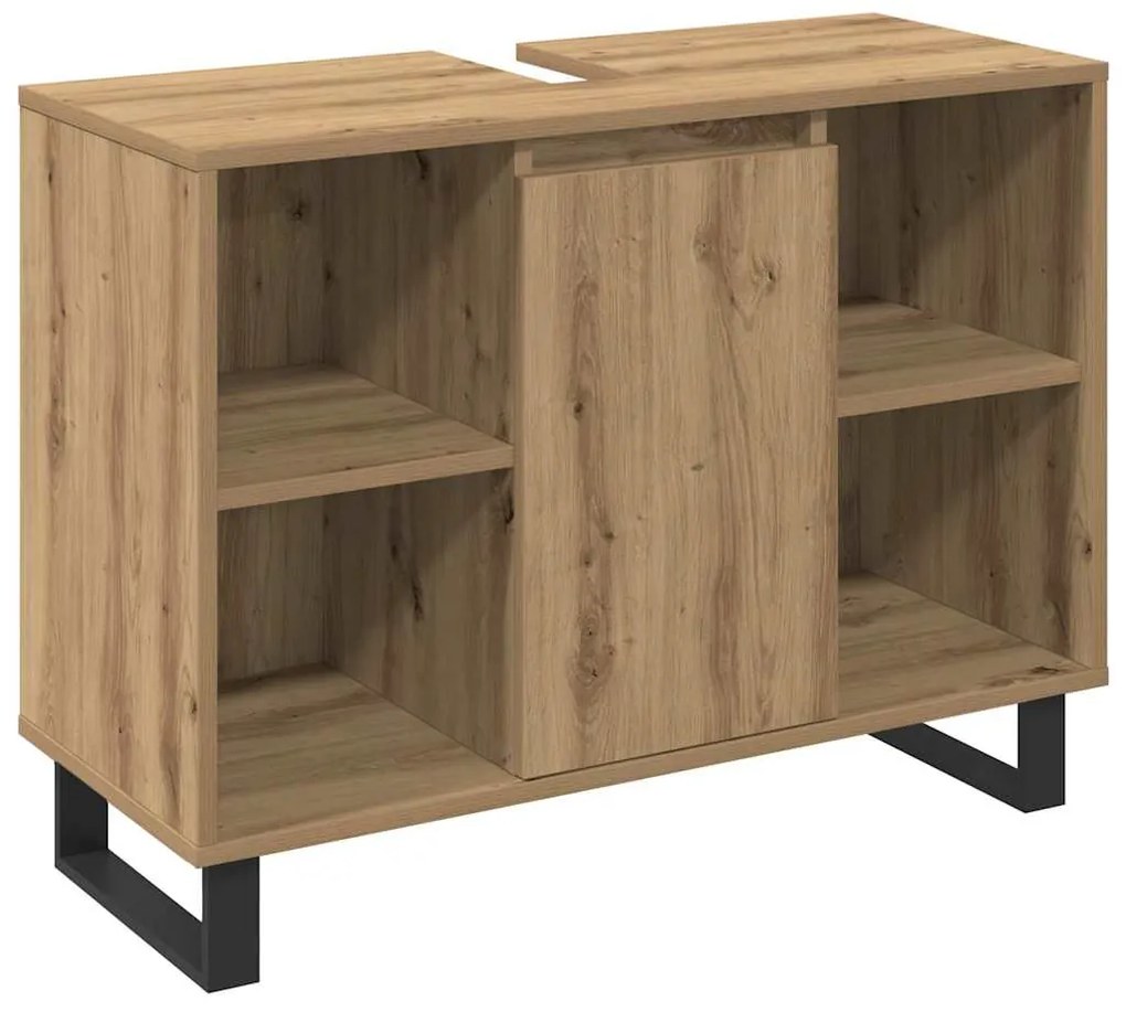 vidaXL Σετ Επίπλων Μπάνιου με αποθήκευση 3 pcs Καφέ 30 x 30 x 180 cm