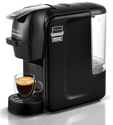 BRUNO καφετιέρα espresso 3 σε 1 BRN-0124, 1450W, 19 bar, μαύρη