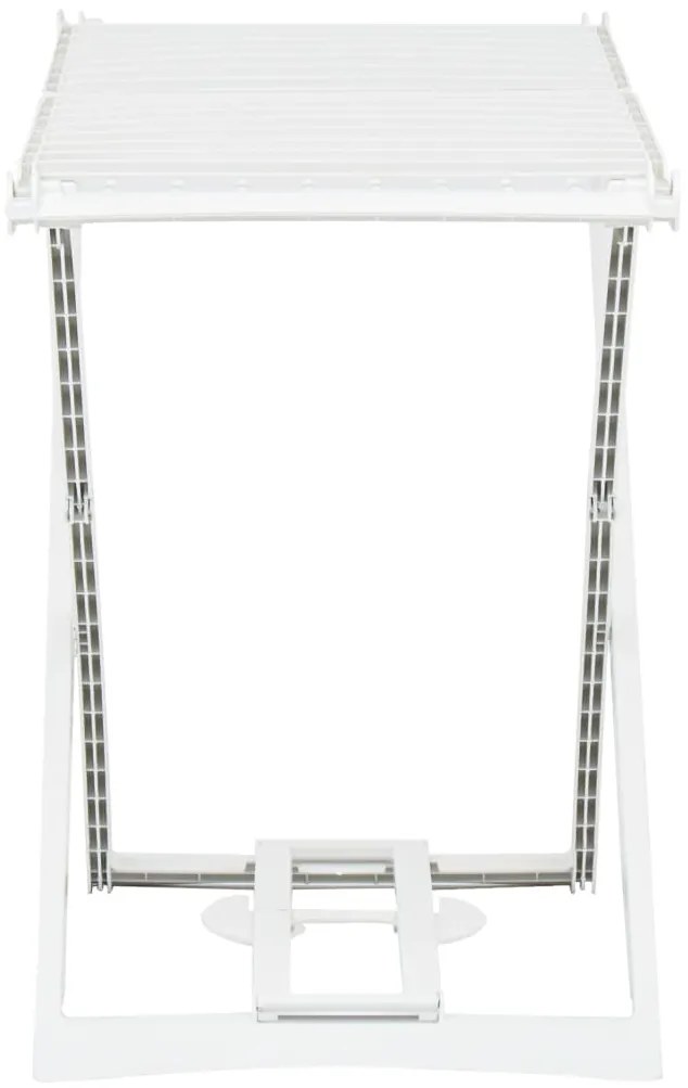 vidaXL Απλώστρα Ρούχων Πτυσσόμενη Λευκή Πλαστική