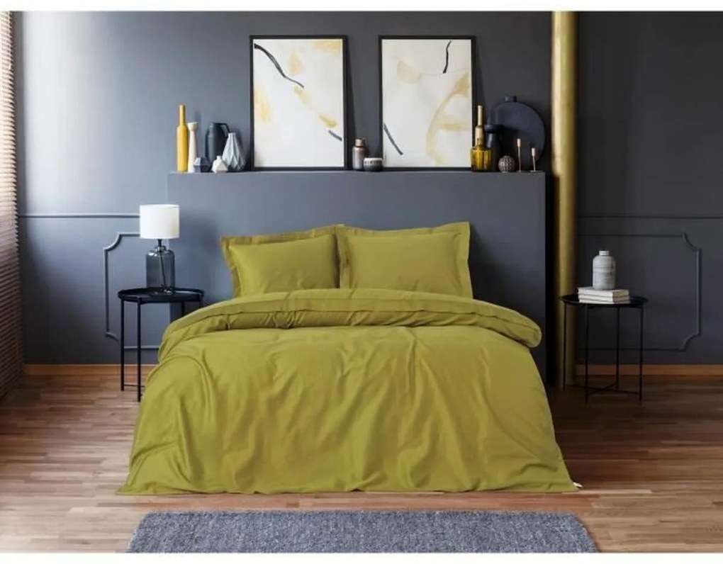 Σετ κάλυμμα παπλώματος Χακί 220 x 240 cm