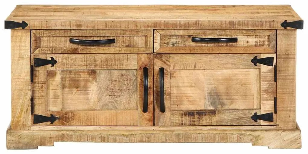 vidaXL Τραπεζάκι σαλονιού Καφέ 90 x 50 x 40 cm Μασίφ ξύλο μάνγκο