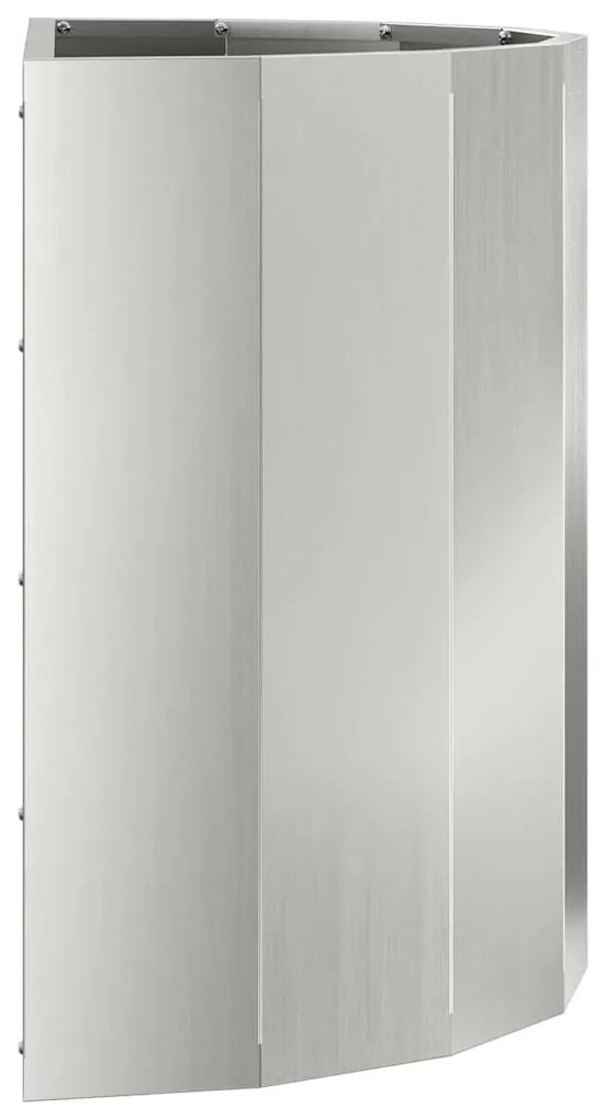 vidaXL Γλάστρα Ασημί 60 x 30 x 50 εκ. Επικαλυμμένος Χάλυβας