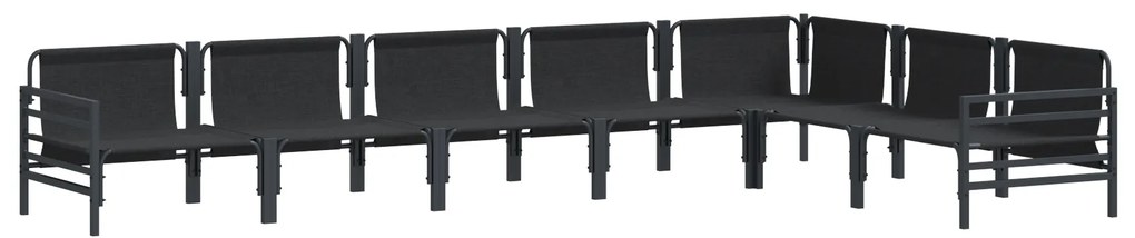 vidaXL Σετ Καναπέ Κήπου 7 pcs Ανθρακί Ατσάλι