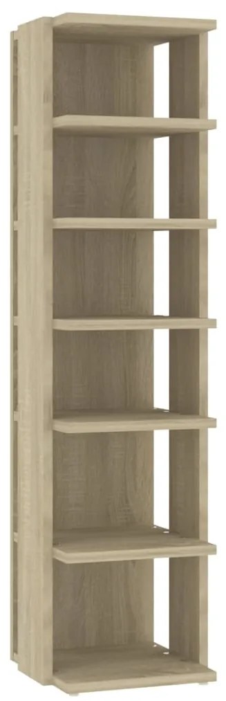 vidaXL Παπουτσοθήκη Sonoma Δρυς 27,5x27x102 εκ. από Επεξεργασμένο Ξύλο