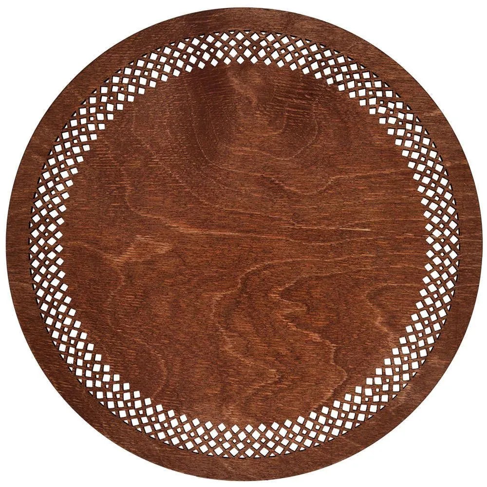 Σουπλά Seljuk (Σετ 4Τμχ) 790PYN1140 36x36cm Cherry Hermia Wood