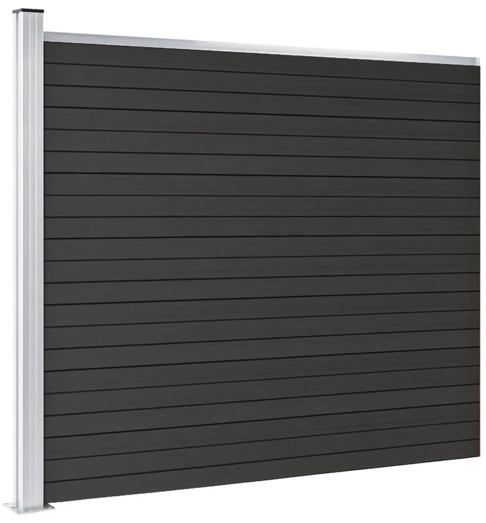 vidaXL Πάνελ Περίφραξης Γκρι 175 x 146 εκ. από WPC