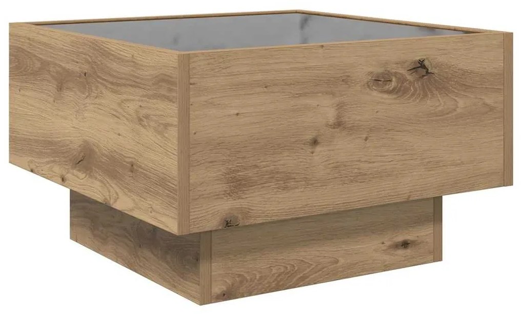 vidaXL Τραπεζάκι σαλονιού artisan δρυς 50 x 50 x 30 εκ