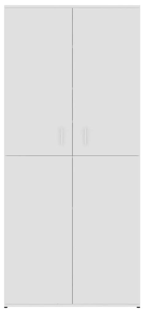 Παπουτσοθήκη Λευκή 80 x 39 x 178 εκ. από Μοριοσανίδα - Λευκό