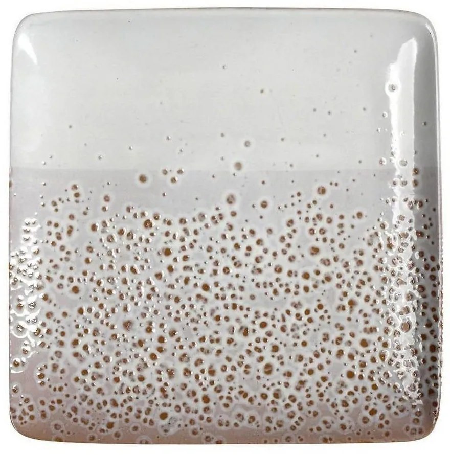 Πιάτο Artisti Τετράγωνο Ρηχό Lis401K6 27X27cm Beige-White Espiel Ceramic