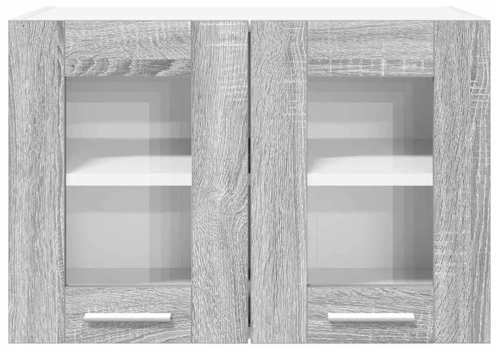 vidaXL Κρεμαστό ντουλάπι Riga 2 pcs Γκρίζο Σονομα 60 x 31 x 40 εκ