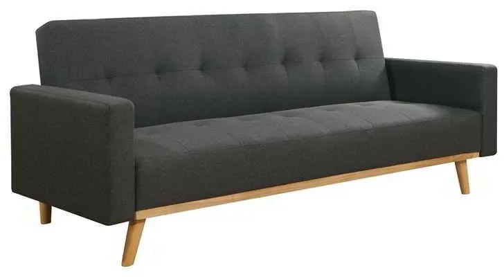 Καναπές Κρεβάτι CARLOS Ύφασμα Σκ.Γκρι 200x88x83cm Bed:180x109x40cm