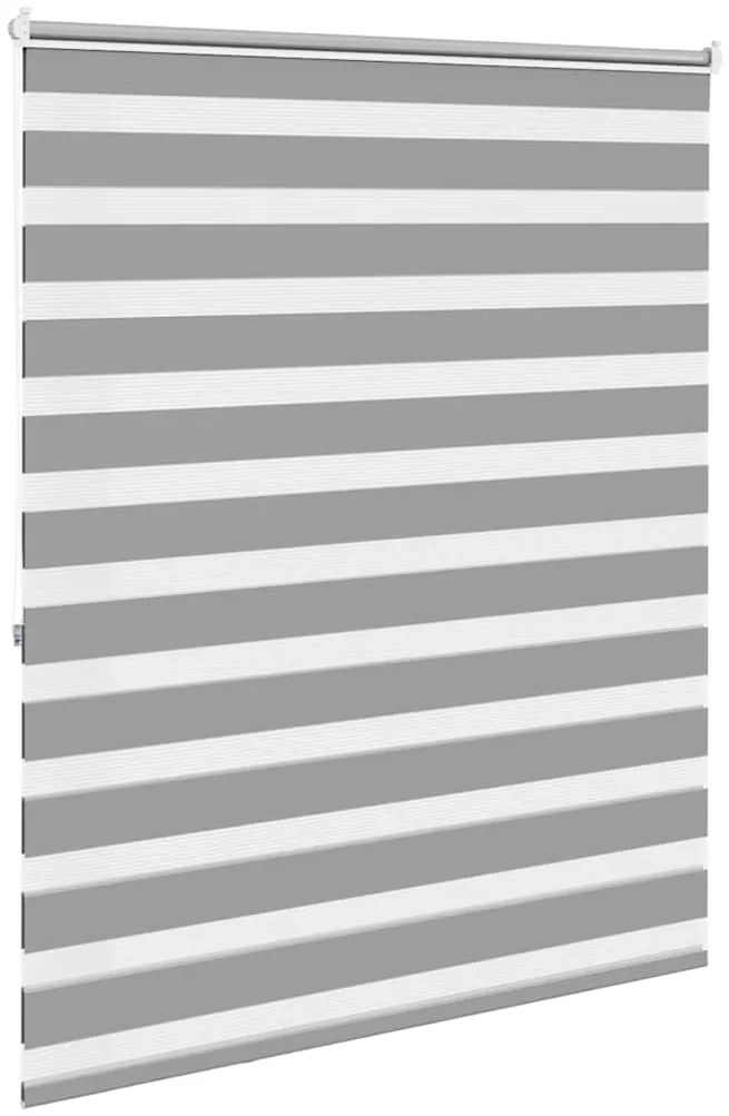 vidaXL Ρόλερ Zebra Γκρι 140 x 175cm