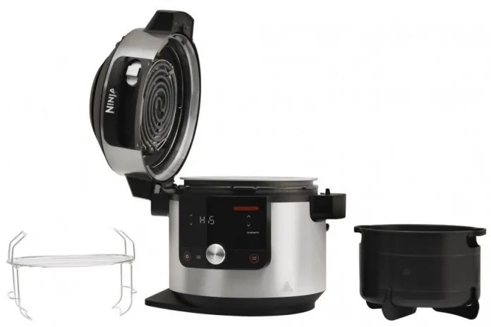 Πολυμάγειρας Ninja 12 σε 1 OL650EU, 1460W, 7,5 l, SmartLid, Αντικολλητική επίστρωση, Πολυλειτουργικό, Inox/Μαύρο