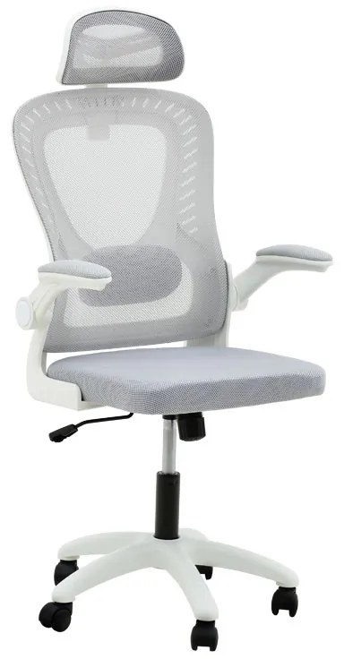 Intrahome Καρέκλα γραφείου διευθυντή Delilah Intrahome mesh ανοιχτό γκρι | SKU: INTRAPA-386111115