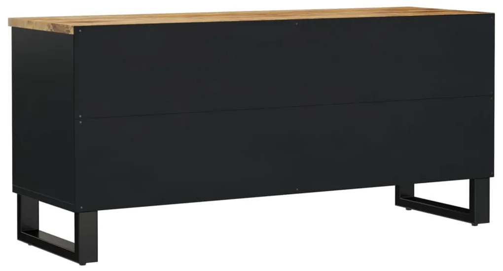 vidaXL Έπιπλο Τηλεόρασης 100x33x46 εκ. Μασίφ Ξύλο Μάνγκο &amp; Επεξ. Ξύλο